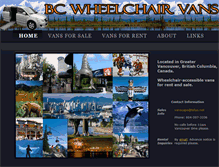 Tablet Screenshot of bcwheelchairvans.com